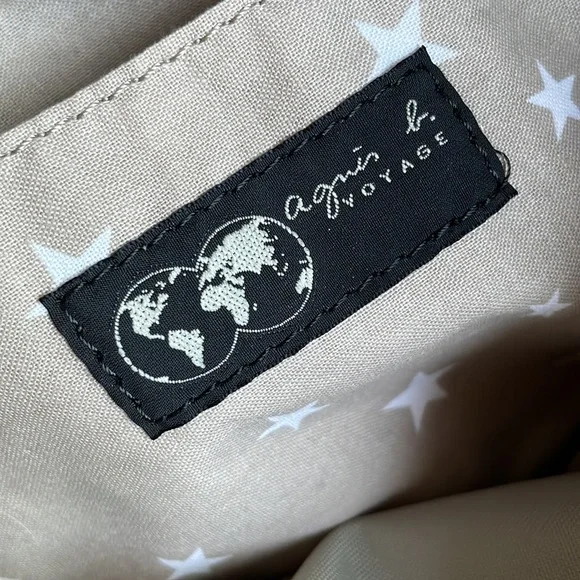 Agnes b voyage tote bag dusty pink color made in Japan
